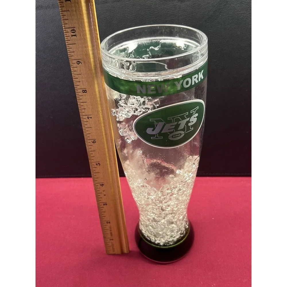 NFL New‎ York Jets 16oz Crystal Freezer Pilsner Glass